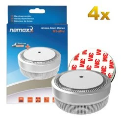Blitzangebot 😍 4x Nemaxx M1-Mini Rauchmelder Silberfarben - Fotoelektrischer Rauchwarnmelder Nach Neuestem VdS Standard Mit Lithiumbatterie Typ DC3V Nach DIN EN14604 + 4x Nemaxx Magnethalterung 😉 -Nemaxx Verkäufe unnamed file 1057