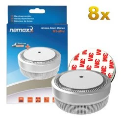 Blitzangebot ⌛ 8x Nemaxx M1-Mini Rauchmelder Silberfarben - Fotoelektrischer Rauchwarnmelder Nach Neuestem VdS Standard Mit Lithiumbatterie Typ DC3V Nach DIN EN14604 + 8x Nemaxx Magnethalterung ❤️ -Nemaxx Verkäufe unnamed file 1088