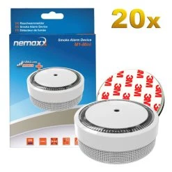 Top 10 ⌛ 20x Nemaxx M1-Mini Rauchmelder Weiß - Fotoelektrischer Rauchwarnmelder Nach Neuestem VdS Standard Mit Lithiumbatterie Typ DC3V Nach DIN EN14604 + 20x Nemaxx Magnethalterung ❤️