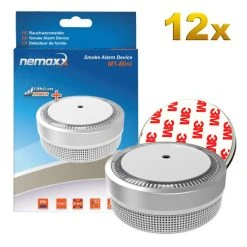 Am billigsten 🎁 12x Nemaxx M1-Mini Rauchmelder Silberfarben - Fotoelektrischer Rauchwarnmelder Nach Neuestem VdS Standard Mit Lithiumbatterie Typ DC3V Nach DIN EN14604 + 12x Nemaxx Magnethalterung ✨ -Nemaxx Verkäufe unnamed file 1151