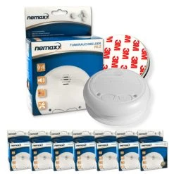 Besorgen 🔔 7x Nemaxx WL2 Funkrauchmelder Rauchmelder Brandmelder Set Funk Koppelbar Vernetzt - Nach EN 14604 + 7x Nemaxx NX1 Quickfix Magnetbefestigung 🤩