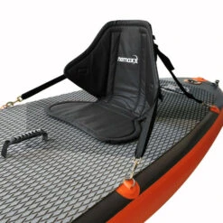 Budget ✨ NEMAXX Komfort Sitz Für SUP Mit Sitz- Und Rückenpolster Kissen - Stand Up Paddle Board Sitzauflage Mit Sitztasche, Kajak- / Kanusitz - Rutschfest, Schwarz 🌟