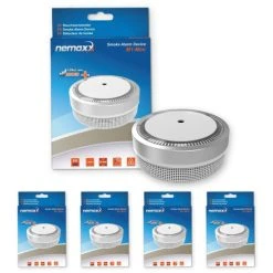 Budget ✔️ 4x Nemaxx M1-Mini Rauchmelder - Sensibler, Photoelektrischer Rauchwarnmelder Mit Lithiumbatterie Typ DC3V Nach DIN EN14604 & VdS - Silber 🎉