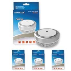 Am billigsten ⌛ 3x Nemaxx M1-Mini Rauchmelder - Sensibler, Photoelektrischer Rauchwarnmelder Mit Lithiumbatterie Typ DC3V Nach DIN EN14604 & VdS - Silber ⭐