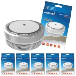 Top 10 ❤️ 5x Nemaxx M1-Mini Rauchmelder - Sensibler, Photoelektrischer Rauchwarnmelder Mit Lithiumbatterie Typ DC3V Nach DIN EN14604 & VdS - Silber 🔥