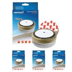 Blitzangebot 🎁 3x Nemaxx M1-Mini Rauchmelder Goldfarben - Fotoelektrischer Rauchwarnmelder Nach Neuestem VdS Standard Mit Lithiumbatterie Typ DC3V Und DIN EN14604 + 3x Nemaxx Magnethalterung 👏 -Nemaxx Verkäufe unnamed file 1499