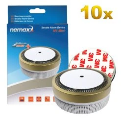 Bester Verkauf ⭐ 10x Nemaxx M1-Mini Rauchmelder Goldfarben - Fotoelektrischer Rauchwarnmelder Nach Neuestem VdS Standard Mit Lithiumbatterie Typ DC3V Und DIN EN14604 + 10x Nemaxx Magnethalterung 🔥 -Nemaxx Verkäufe unnamed file 1507
