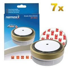 Brandneu 😀 7x Nemaxx M1-Mini Rauchmelder Goldfarben - Fotoelektrischer Rauchwarnmelder Nach Neuestem VdS Standard Mit Lithiumbatterie Typ DC3V Und DIN EN14604 + 7x Nemaxx Magnethalterung 🔥 -Nemaxx Verkäufe unnamed file 1555