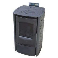 Auslauf 🛒 Nemaxx P6 Pelletofen Pelletkamin Pelletkaminofen 6 KW Kaminofen Heizofen Pellet Ofen Kamin Pelletheizung Heizung - Schwarz - WiFi-Ready 🛒