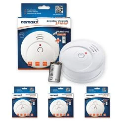Auslauf ✔️ 3x Nemaxx SP Rauchmelder Rauchwarnmelder Fotoelektrisch Nach DIN EN14604 Mit 9V Lithiumbatterie Mit 10 Jahren Lebensdauer ✨