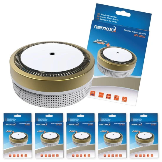 Beste Bewertungen von 🔔 5x Nemaxx M1-Mini Rauchmelder - Sensibler, Photoelektrischer Rauchwarnmelder Mit Lithiumbatterie Typ DC3V Nach DIN EN14604 & VdS - Gold ⌛ 1 Beste Bewertungen von 🔔 5x Nemaxx M1-Mini Rauchmelder - Sensibler, Photoelektrischer Rauchwarnmelder Mit Lithiumbatterie Typ DC3V Nach DIN EN14604 & VdS - Gold ⌛