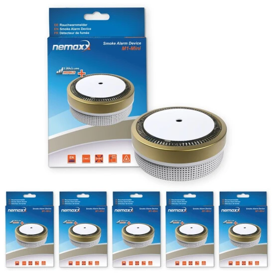 Beste Bewertungen von 🔔 5x Nemaxx M1-Mini Rauchmelder - Sensibler, Photoelektrischer Rauchwarnmelder Mit Lithiumbatterie Typ DC3V Nach DIN EN14604 & VdS - Gold ⌛ 5 Beste Bewertungen von 🔔 5x Nemaxx M1-Mini Rauchmelder - Sensibler, Photoelektrischer Rauchwarnmelder Mit Lithiumbatterie Typ DC3V Nach DIN EN14604 & VdS - Gold ⌛ – Bild 5