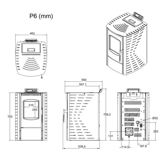 Budget 🧨 Nemaxx P6 Pelletofen Pelletkamin Pelletkaminofen 6 KW Kaminofen Heizofen Pellet Ofen Kamin Pelletheizung Heizung - Rot - WiFi-Ready 👏 12 Budget 🧨 Nemaxx P6 Pelletofen Pelletkamin Pelletkaminofen 6 KW Kaminofen Heizofen Pellet Ofen Kamin Pelletheizung Heizung - Rot - WiFi-Ready 👏 – Bild 12
