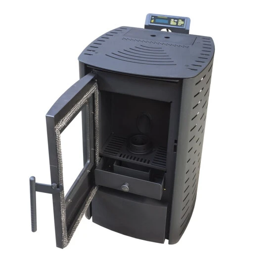 Auslauf 🛒 Nemaxx P6 Pelletofen Pelletkamin Pelletkaminofen 6 KW Kaminofen Heizofen Pellet Ofen Kamin Pelletheizung Heizung - Schwarz - WiFi-Ready 🛒 2 Auslauf 🛒 Nemaxx P6 Pelletofen Pelletkamin Pelletkaminofen 6 KW Kaminofen Heizofen Pellet Ofen Kamin Pelletheizung Heizung - Schwarz - WiFi-Ready 🛒 – Bild 2