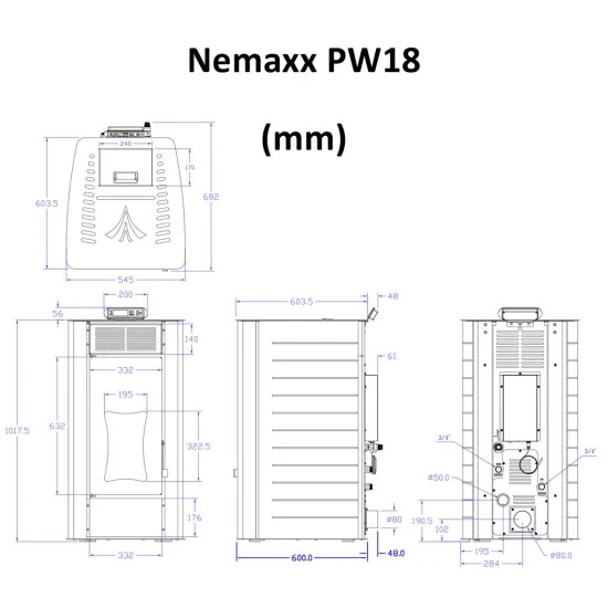 Angebote ⌛ Nemaxx PW18-WT Pelletofen Wasserführend 18 KW Pelletkaminofen Pelletheizung - Stahl Weiß - Für Bis Zu 300m³ - 90,8% Wirkungsgrad - A+ ✔️ 10 Angebote ⌛ Nemaxx PW18-WT Pelletofen Wasserführend 18 KW Pelletkaminofen Pelletheizung - Stahl Weiß - Für Bis Zu 300m³ - 90,8% Wirkungsgrad - A+ ✔️ – Bild 10