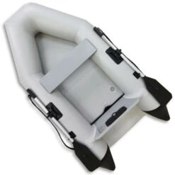 Am billigsten ⭐ NEMAXX Professional Schlauchboot 230 Cm, Paddelboot Für 2 Personen - Sportboot, Ruderboot, Aufblasbares Boot, Angelboot, Hellgrau - Inkl. 2 Paddel, Tasche, Reperatur-Set Und Fußpumpe 🌟
