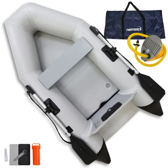 Am billigsten ⭐ NEMAXX Professional Schlauchboot 230 Cm, Paddelboot Für 2 Personen - Sportboot, Ruderboot, Aufblasbares Boot, Angelboot, Hellgrau - Inkl. 2 Paddel, Tasche, Reperatur-Set Und Fußpumpe 🌟 2 Am billigsten ⭐ NEMAXX Professional Schlauchboot 230 Cm, Paddelboot Für 2 Personen - Sportboot, Ruderboot, Aufblasbares Boot, Angelboot, Hellgrau - Inkl. 2 Paddel, Tasche, Reperatur-Set Und Fußpumpe 🌟 – Bild 2