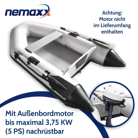 Am billigsten ⭐ NEMAXX Professional Schlauchboot 230 Cm, Paddelboot Für 2 Personen - Sportboot, Ruderboot, Aufblasbares Boot, Angelboot, Hellgrau - Inkl. 2 Paddel, Tasche, Reperatur-Set Und Fußpumpe 🌟 4 Am billigsten ⭐ NEMAXX Professional Schlauchboot 230 Cm, Paddelboot Für 2 Personen - Sportboot, Ruderboot, Aufblasbares Boot, Angelboot, Hellgrau - Inkl. 2 Paddel, Tasche, Reperatur-Set Und Fußpumpe 🌟 – Bild 4