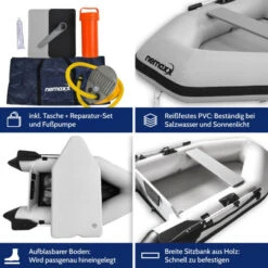 Am billigsten ⭐ NEMAXX Professional Schlauchboot 230 Cm, Paddelboot Für 2 Personen - Sportboot, Ruderboot, Aufblasbares Boot, Angelboot, Hellgrau - Inkl. 2 Paddel, Tasche, Reperatur-Set Und Fußpumpe 🌟 13 Am billigsten ⭐ NEMAXX Professional Schlauchboot 230 Cm, Paddelboot Für 2 Personen - Sportboot, Ruderboot, Aufblasbares Boot, Angelboot, Hellgrau - Inkl. 2 Paddel, Tasche, Reperatur-Set Und Fußpumpe 🌟 -Nemaxx Verkäufe unnamed file 361