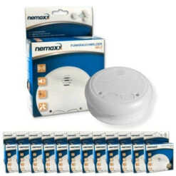 Rabatt ⌛ 12x Nemaxx WL2 Funkrauchmelder - Hochwertiger Rauchmelder Brandmelder Set Funk Koppelbar Vernetzt - Nach DIN EN 14604 🤩