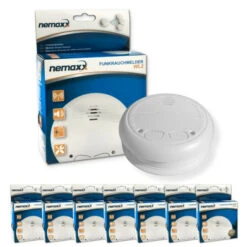 Top 10 🛒 7x Nemaxx WL2 Funkrauchmelder - Hochwertiger Rauchmelder Brandmelder Set Funk Koppelbar Vernetzt - Nach DIN EN 14604 🌟