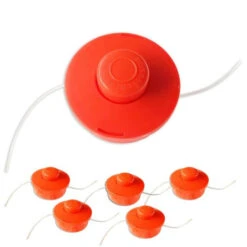 Bestes Angebot ✔️ 5x Nemaxx FS1 Fadenspule Mit Tippautomatik Doppelfadenkopf Fadenkopf Mähkopf Mähfaden Nylonschnurrolle Grasschneider Zubehör Ersatz Spule Für Benzin Motorsense - Orange ⌛