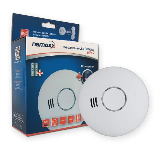 Schlussverkauf 💯 1x Nemaxx HW-2 Funkrauchmelder Rauchmelder Hitzemelder Mit Kombiniertem Rauch- Und Thermosensor Nach DIN EN 14604 - Weiss ⌛ 1 Schlussverkauf 💯 1x Nemaxx HW-2 Funkrauchmelder Rauchmelder Hitzemelder Mit Kombiniertem Rauch- Und Thermosensor Nach DIN EN 14604 - Weiss ⌛