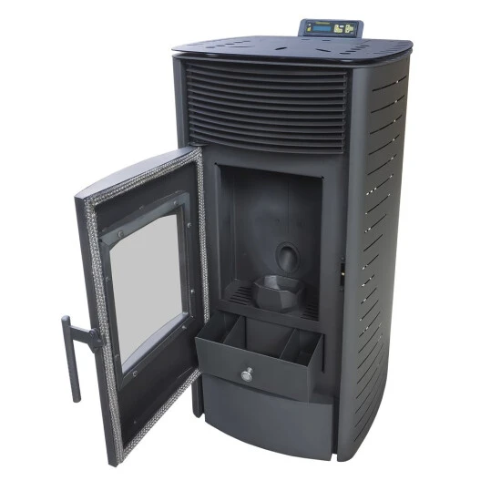 Schlussverkauf 👍 Nemaxx P12 Pelletofen Pelletkamin Pelletkaminofen 12 KW Kaminofen Heizofen Pellet Ofen Kamin Pelletheizung Heizung - Schwarz - WiFi-Ready 👍 6 Schlussverkauf 👍 Nemaxx P12 Pelletofen Pelletkamin Pelletkaminofen 12 KW Kaminofen Heizofen Pellet Ofen Kamin Pelletheizung Heizung - Schwarz - WiFi-Ready 👍 – Bild 6