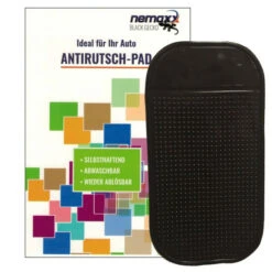 Auslauf 🎁 1x Nemaxx Antirutsch-Pad Black Gecko - Starke Haftung Für Ihr Handy Dank KFZ Halterung ✔️