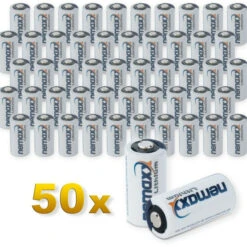 Budget 🥰 Nemaxx 3V Photo Lithium Batterie CR123A Photobatterie Fotobatterie Mit 1700mAh Im 50er Pack (25x Blister) ✨ -Nemaxx Verkäufe unnamed file 588