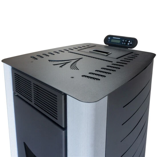 Budget 😀 Nemaxx PW18-BK Pelletofen Wasserführend 18 KW Pelletkaminofen Pelletheizung - Stahl Schwarz - Für Bis Zu 300m³ - 90,8% Wirkungsgrad - A+ ❤️ 4 Budget 😀 Nemaxx PW18-BK Pelletofen Wasserführend 18 KW Pelletkaminofen Pelletheizung - Stahl Schwarz - Für Bis Zu 300m³ - 90,8% Wirkungsgrad - A+ ❤️ – Bild 4