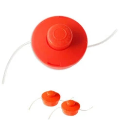 Budget 🤩 2x Nemaxx FS1 Fadenspule Mit Tippautomatik Doppelfadenkopf Fadenkopf Mähkopf Mähfaden Nylonschnurrolle Grasschneider Zubehör Ersatz Spule Für Benzin Motorsense - Orange 🌟