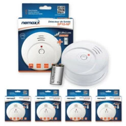 Nemaxx Verkäufe 30 Aktion 🔥 4x Nemaxx SP Rauchmelder Rauchwarnmelder Fotoelektrisch Nach DIN EN14604 Mit 9V Lithiumbatterie Mit 10 Jahren Lebensdauer ⌛