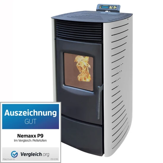 Top 10 🎁 Nemaxx P9 Pelletofen Pelletkamin Pelletkaminofen 9 KW Kaminofen Heizofen Pellet Ofen Kamin Pelletheizung Heizung Heizgerät Kaminheizung Pellets - Weiß - WiFi-Ready ✨ 2 Top 10 🎁 Nemaxx P9 Pelletofen Pelletkamin Pelletkaminofen 9 KW Kaminofen Heizofen Pellet Ofen Kamin Pelletheizung Heizung Heizgerät Kaminheizung Pellets - Weiß - WiFi-Ready ✨ – Bild 2