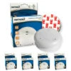 Brandneu 🔥 4x Nemaxx WL2 Funkrauchmelder Rauchmelder Brandmelder Set Funk Koppelbar Vernetzt - Nach EN 14604 + 4x Nemaxx NX1 Quickfix Magnetbefestigung 🤩