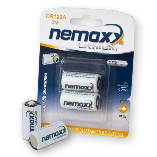 Bestpreis ⭐ Nemaxx 3V Photo Lithium Batterie CR123A Photobatterie Fotobatterie Mit 1700mAh Im 20er Pack (10x Blister) 🧨 7 Bestpreis ⭐ Nemaxx 3V Photo Lithium Batterie CR123A Photobatterie Fotobatterie Mit 1700mAh Im 20er Pack (10x Blister) 🧨 – Bild 7